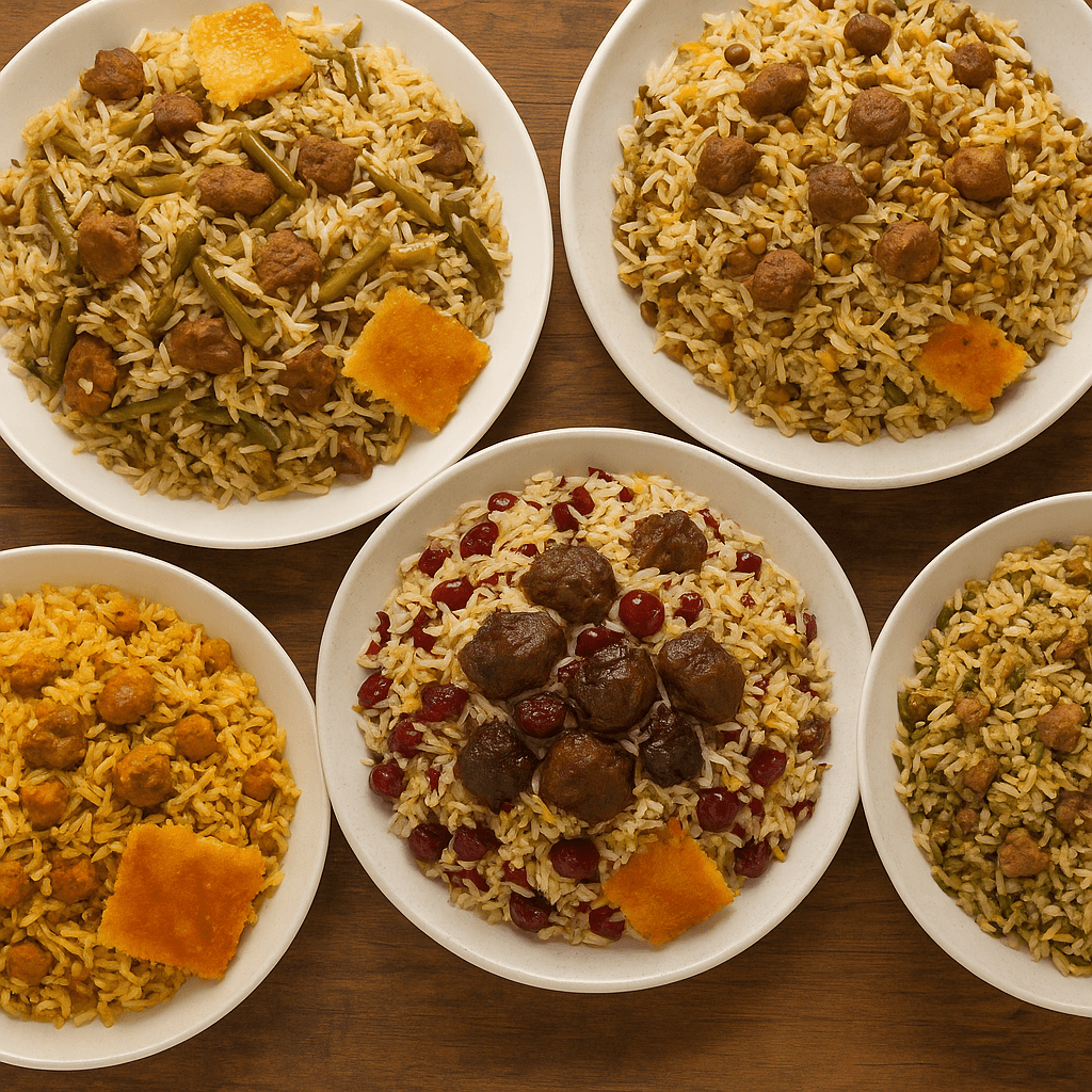 پلو مخلوطهای ایرانی